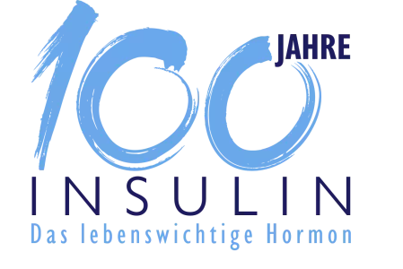 Logo 100 Jahre Insulin mit Claim