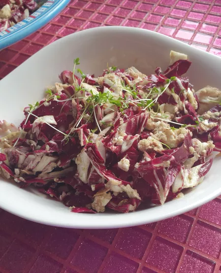 Radicchio-Salat mit Thunfisch und Feta