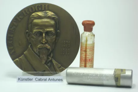 Medaille August Krogh mit Insulinampulle