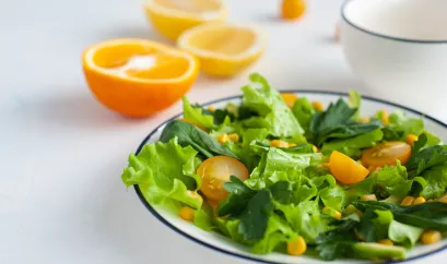 Kichererbsen-Orangen-Salat mit Avocado