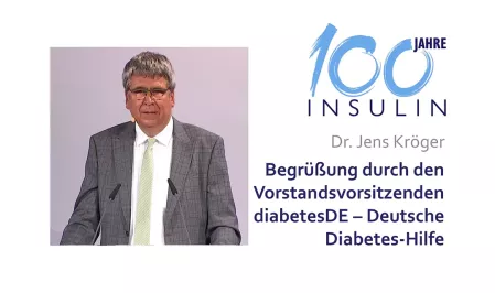 100 Jahre Insulin Jens Kröger Begrüßung