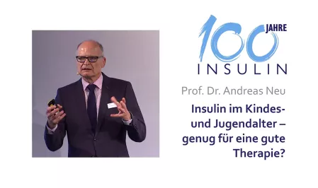 Prof. Dr. Andreas Neu über Kinder und Jugendliche mit Typ-1-Diabetes