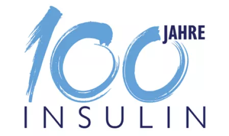 Teaserbild Logo 100 Jahre Insulin