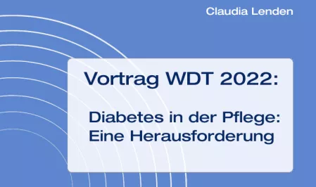 Teaser Vortrag WDT 2022: Diabetes in der Pflege