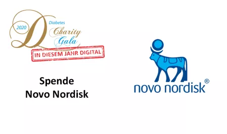 Scheckübergabe Novo Nordisk Gala 2020 